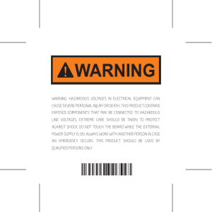 Hall current click warning leaflet