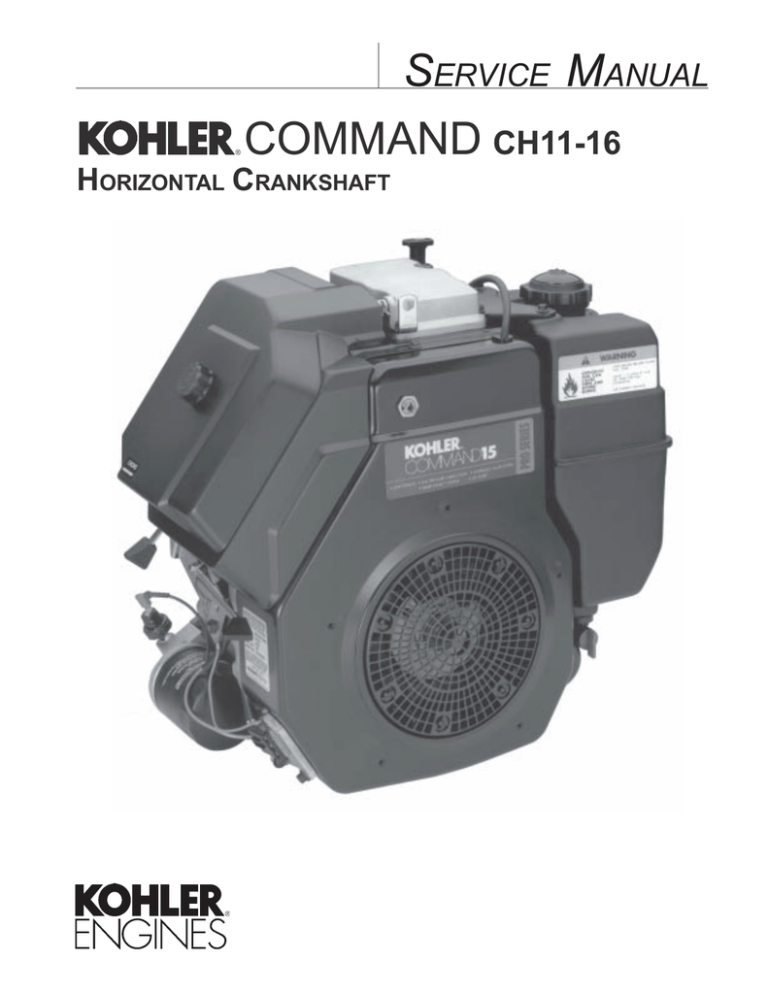 command ch1116 Kohler Engines