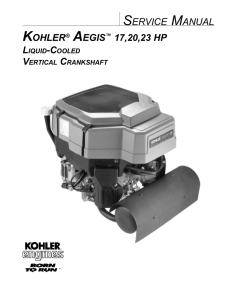 KOHLER® AEGIS™ 17,20,23 HP SERVICE MANUAL