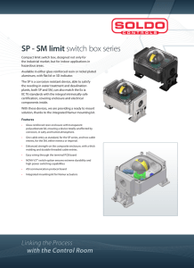 SP - SM limit switch box series