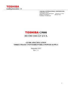 G9000 Series 80-225 kVA Guide Spec