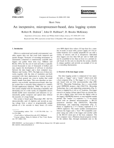 An inexpensive, microprocessor-based, data logging