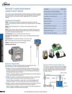 Warrick® Conductivity-Based Liquid Level Control