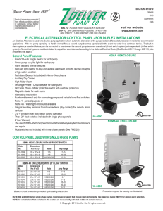 FM0486-Electrical Alternator Control Panel Catalog Sheet