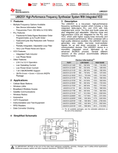 LMX2531 - Texas Instruments