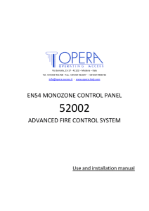 EN54 MONOZONE CONTROL PANEL ADVANCED FIRE