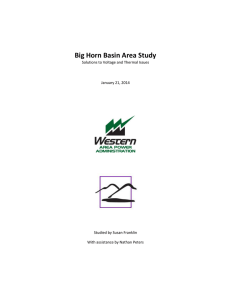 Big Horn Basin Area Study