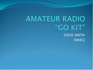 AMATEUR RADIO “GO KIT”