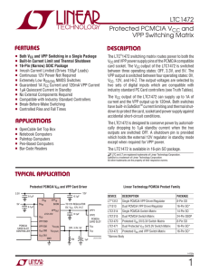 LTC1472 - Protected PCMCIA VCC and VPP