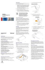 WFM200BA Rechargeable Battery Pack Instructions