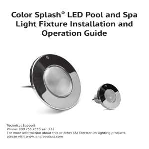 Color Splash® LED Pool and Spa Light Fixture