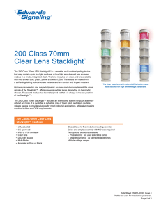200 Class 70mm Clear Lens Stacklight™