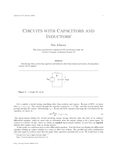 Circuits with Capacitors and Inductors