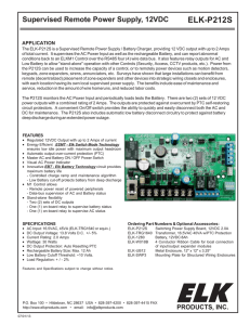 ELK-P212S Instructions