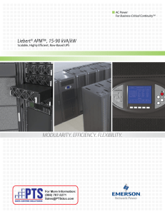 Liebert® APM - PTS Data Center Solutions