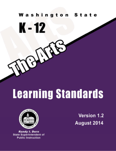 The Arts Learning Standards - Office of Superintendent of Public