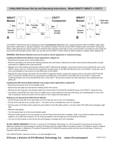 X10-CS277 Operation Instructions