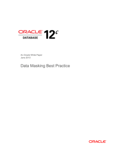 Data Masking Best Practice White Paper
