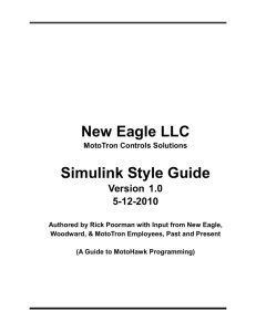 Simulink Style Guide