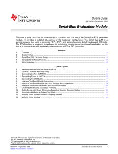 Serial-Bus-EVM Users Guide