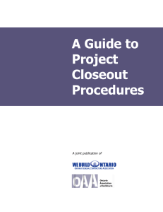 A Guide to Project Closeout Procedures