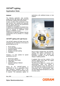 OSTAR®-Lighting Application Note