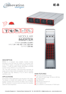 IE-B modular inverter system