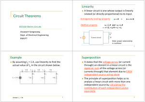 Circuit Theorems - web page for staff