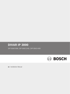 divar ip 3000 - Bosch Security Systems