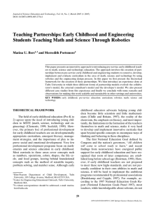 Teaching Partnerships: Early Childhood and Engineering Students