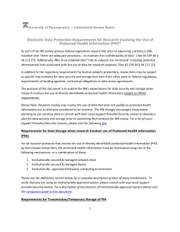 Medical Data Storage Requirements