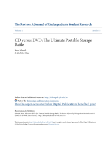 CD versus DVD: The Ultimate Portable Storage Battle