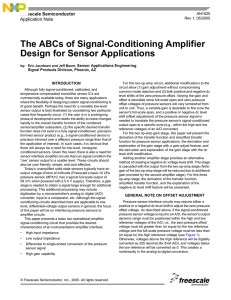 AN1525 The ABCs of Signal-Conditioning Amplifier Design