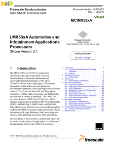 i.MX53 Automotive and Infotainment Applications Processors