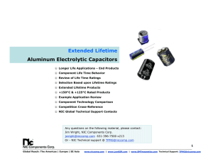 Extended Lifetime Aluminum Electrolytic