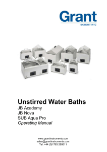 Unstirred Water Baths