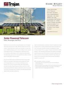 Solar Powered Telecom