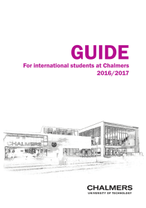 For international students at Chalmers 2016/2017