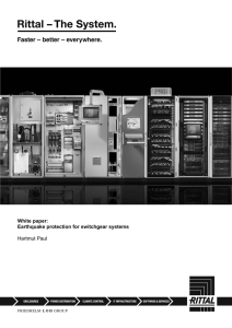 Whitepaper Earthquake protection for switchgear systems