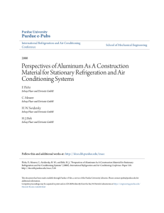 Perspectives of Aluminum As A Construction Material - Purdue e-Pubs