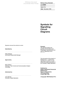 Symbols for Signalling Circuit Diagrams
