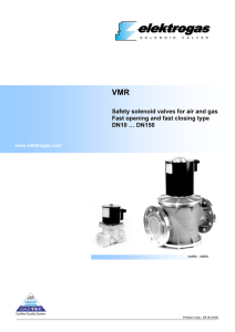 Elektrogas VMR Gas Solenoid Valve NV