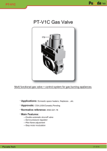 PT-V1C Gas Valve