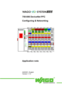 750-806 DeviceNet PFC, Configuring and Networking