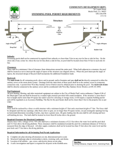 5` Structure 3` 3` 5` SWIMMING POOL PERMIT REQUIREMENTS