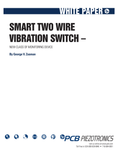 Smart Two Wire Vibration Switch - New Class of