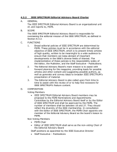 4.3.2 IEEE SPECTRUM Editorial Advisory Board Charter A