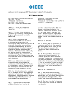 IEEE Constitution