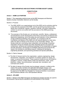 IEEE AEROSPACE AND ELECTRONIC SYSTEMS SOCIETY (AESS