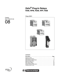 Zelio Plug-In Relays